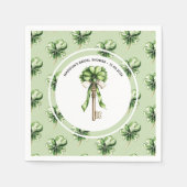 Personalized St. Patrick’s Day Bridal Shower Serviette (Vorderseite)