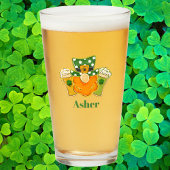 Personalized St. Patrick’s Day Leprechaun  Glas