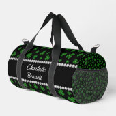 Personalized St. Patrick’s Day Shamrock with Pearl Duffle Bag (Rechte Ecke)