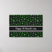 Personalized St. Patrick’s Day Shamrock with Pearl Leinwanddruck (Vorderseite)