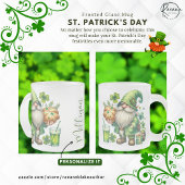 Personalized St. Patrick's Day Frosted Glass Mug Mattglastasse