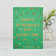 Personalized St Patrick's Day Holiday Card