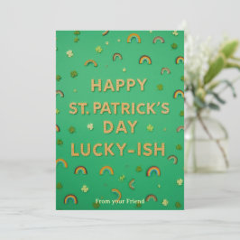 Personalized St Patrick's Day Holiday Card Feiertagskarte