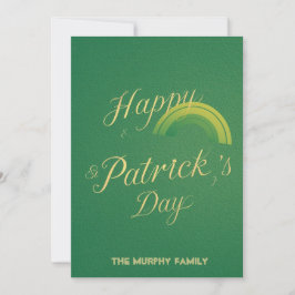 Personalized St Patrick's Day Holiday Card Feiertagskarte