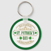 Personalized St. Patrick's Day I Luck of the Irish Schlüsselanhänger (Rückseite)