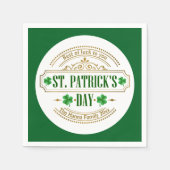 Personalized St. Patrick's Day I Luck of the Irish Serviette (Vorderseite)