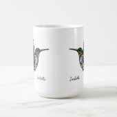 Personalized Stained Glass Hummingbird Mug Kaffeetasse (Mittel)