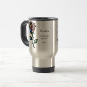 Personalized Stained Glass Rose Retirement Mug Reisebecher (Vorderseite Links)