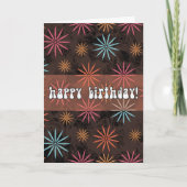 Personalized Starburst Birthday Karte (Vorderseite)