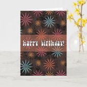 Personalized Starburst Birthday Karte (Gelbe Blume)