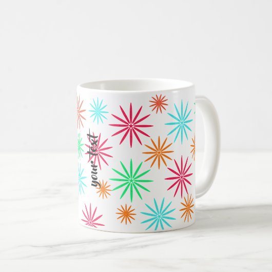 Personalized Starburst Kaffeetasse (VorderseiteRechts)