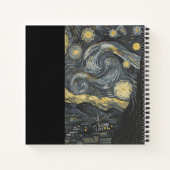 Personalized Starry Night Aesthetic Notebook  Notizblock (Rückseite)