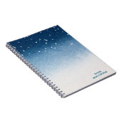 Personalized Starry Night Blue Gradient Notebook Notizblock (Rechte Seite)