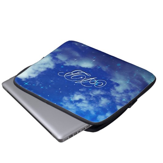 Personalized Starry Night Sleeve | Monogram Laptop (Vorne Knopf)