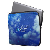 Personalized Starry Night Sleeve | Monogram Laptop (Vorderseite Links)