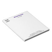 Personalized Stationery Branded Business Notepad Notizblock (angewinkelt)