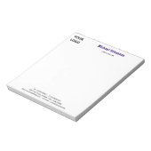 Personalized Stationery Branded Business Notepad Notizblock (Rotiert)