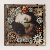 Personalized Steampunk Romantic Photo Puzzle (Horizontal)