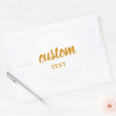 Personalized stickers for company logo or text, (Umschlag)