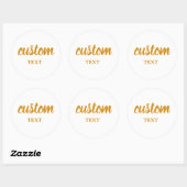 Personalized stickers for company logo or text, (Blatt)