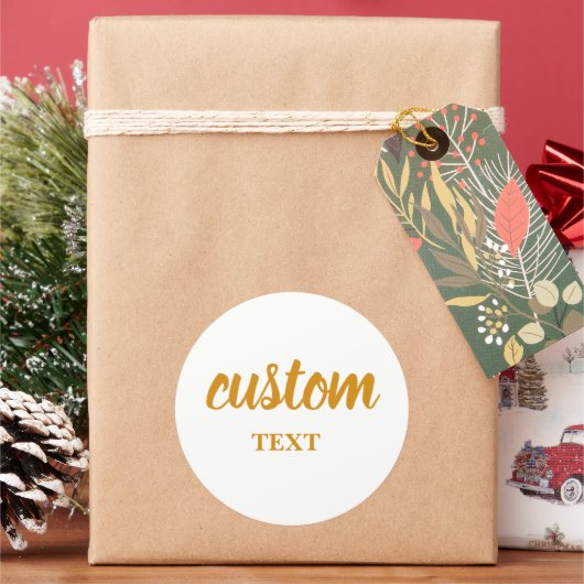 Personalized stickers for company logo or text, (Feiertag)