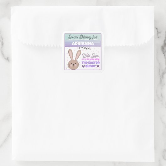 Personalized Stickers from Easter Bunny With Love (Tasche)