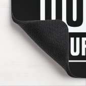 Personalized STRAIGHT OUTTA TYPOGRAPHY mouse pad Mousepad (Ecke)