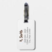 Personalized|| Strand ist meine Therapie Gepäckanhänger (Rückseite vertikal)