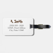 Personalized|| Strand ist meine Therapie Gepäckanhänger (Rückseite horizontal)