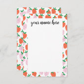 Personalized Strawberries Notecards Dankeskarte (Vorne/Hinten)
