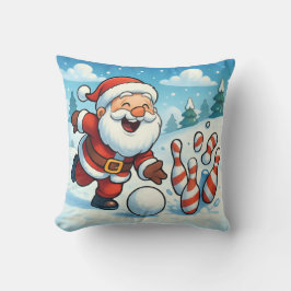 Personalized Striking Santa Bowling Kissen