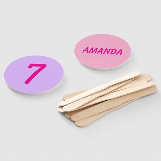 Personalized stripe and spot birthday bunting  fächer (Non-assembled)