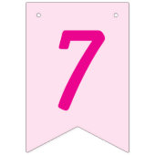 Personalized stripe and spot birthday bunting wimpelkette (Zweite Fahne)