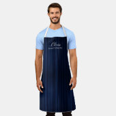 Personalized Striped Apron | Custom Unisex Work Schürze (Getragen)
