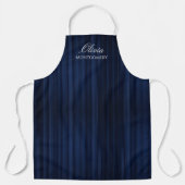 Personalized Striped Apron | Custom Unisex Work Schürze (Vorderseite)