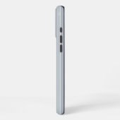 Personalized Striped Blue Tones Minimalist Chic iPhone Hülle (Linke Seite)