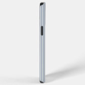Personalized Striped Blue Tones Minimalist Chic iPhone Hülle (Rechte Seite)