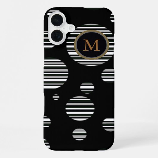 Personalized Striped iPhone Hülle (Rückseite)