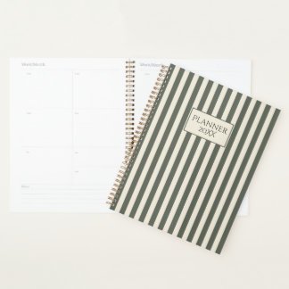 Personalized Striped Planner 20XX Planer