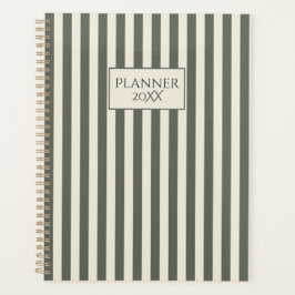 Personalized Striped Planner 20XX Planer