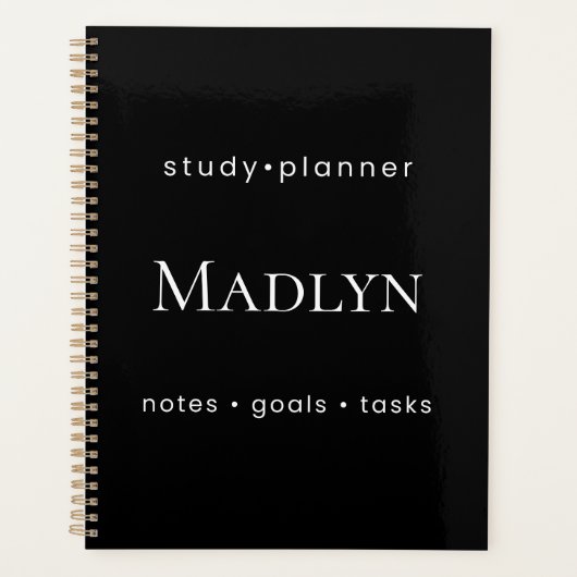 Personalized Study  Weekly Planner  Planer (Vorderseite)