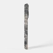 Personalized Stylish Black Paris Toile Design iPhone Hülle (Rechte Seite)
