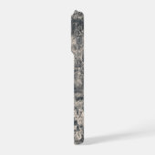 Personalized Stylish Black Paris Toile Design iPhone Hülle (Linke Seite)