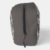 Personalized Stylish Black Paris Toile Design Waschbeutel (Rechts)