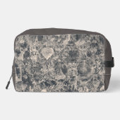 Personalized Stylish Black Paris Toile Design Waschbeutel (Rückseite)