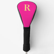 Personalized Stylish Monogram Hot Pink