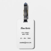 Personalized Succulent Cacti Gepäckanhänger (Rückseite vertikal)