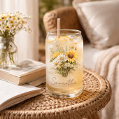 Personalized Summer Daisy Bouquet with Name Dosenglas