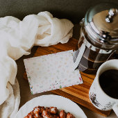 Personalized Summer Watercolor Pattern Mitteilungskarte