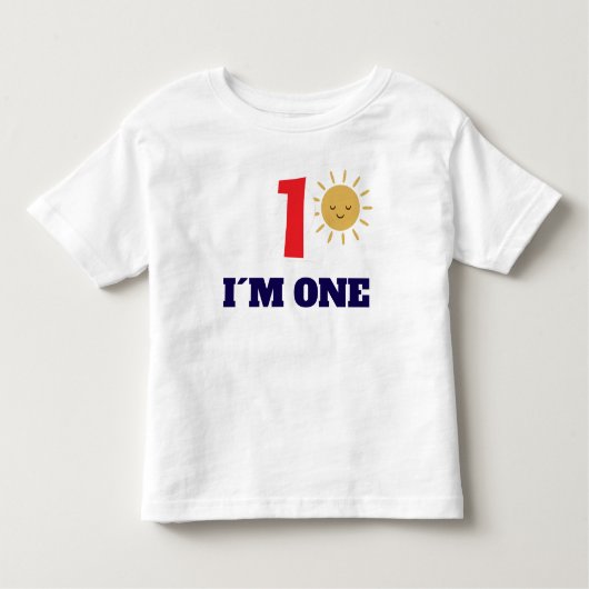 Personalized Sun Birthday T-Shirt – Custom Number  (Vorderseite)